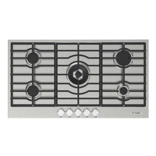 Parrilla empotrable a gas 90 cm vidrio negro Io mabe-IO915I0