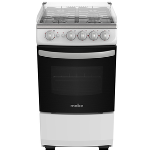 Estufa de piso 51 cm Blanca / inoxidable Mabe - EM5132CBI0 Estufa de piso 51 cm Blanca / inoxidable Mabe - EM5132CBI0