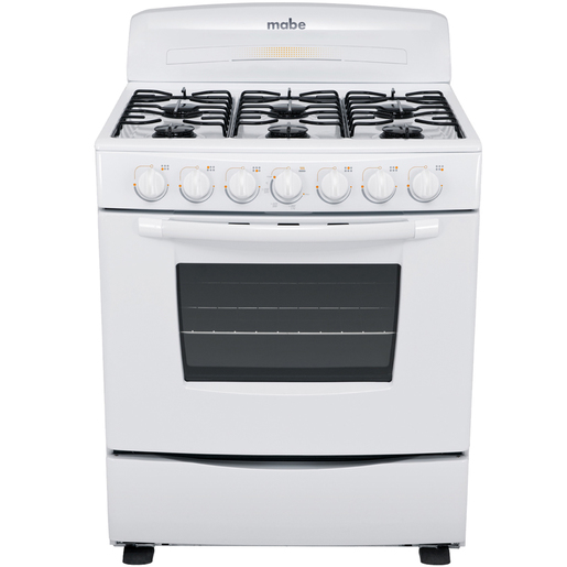 Estufa de piso 76 cm Blanca Mabe - EM7650BB3A