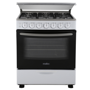 Estufa de piso 76 cm Blanca / inoxidable Mabe - EM7681CBI1B Estufa de piso 76 cm Blanca / inoxidable Mabe - EM7681CBI1B