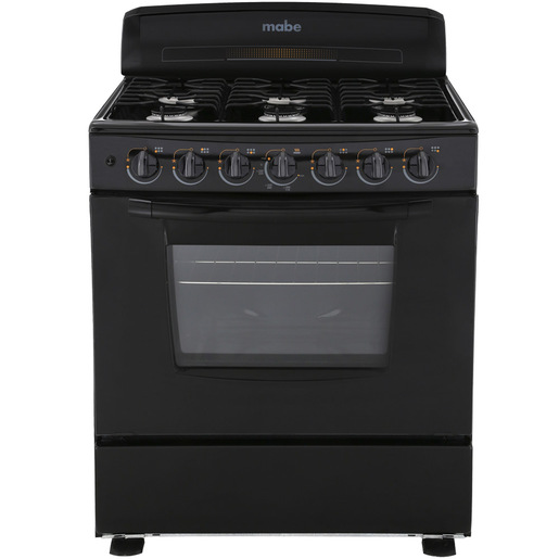 Estufa de piso 76 cm Negra Mabe - EM7650NN3B