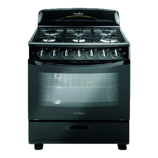 Estufa de piso 76 cm Negra Mabe - EM7654NN1C
