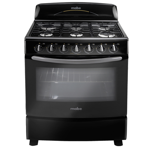 Estufa de piso 76 cm Negra / inoxidable IO Mabe - EM7600NIE2A