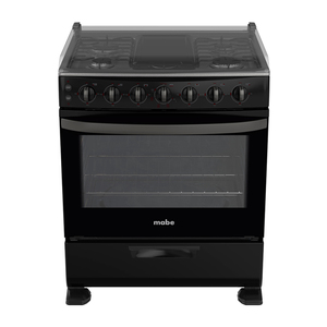 Estufa de piso 76 cm Negra / inoxidable Mabe - EM7681CNI1B Estufa de piso 76 cm Negra / inoxidable Mabe - EM7681CNI1B