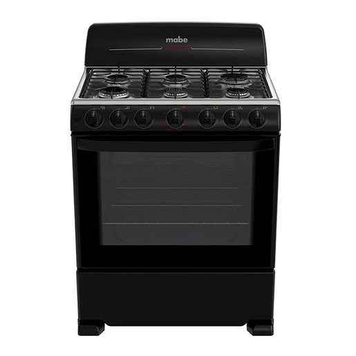 Estufa de piso 76 cm Negra Mabe - WEM7640BAIN0A