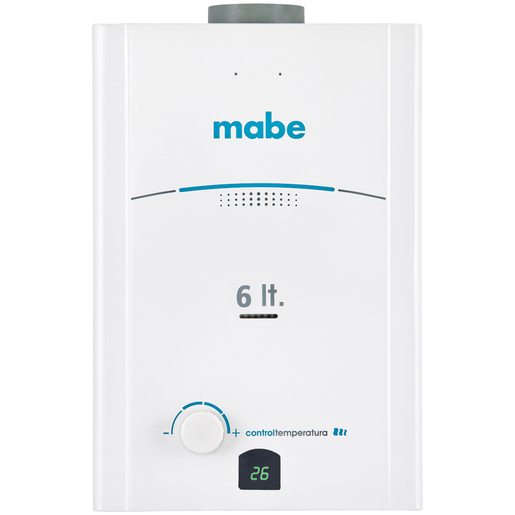 Calentador de agua de Gas LP 1 Servicio 6 L Blanco Mabe - CMP60TNBL