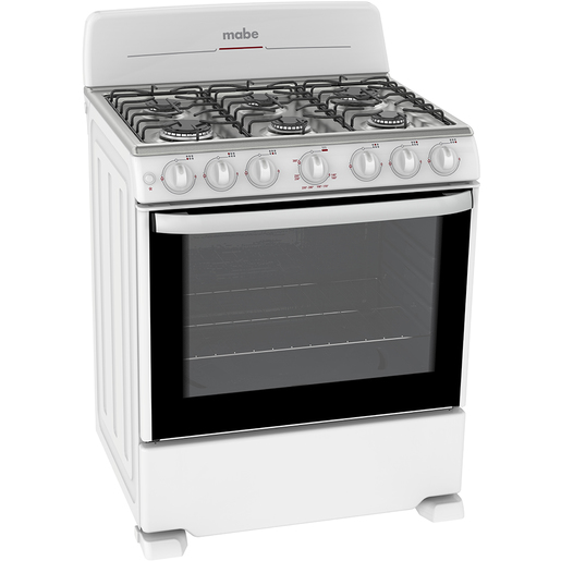Estufa de Piso 76 cm Blanca/Inoxidable Mabe - EEM7640BAIB0