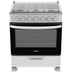 Estufa de piso 76 cm Blanca/Inoxidable Mabe - EM7682CBI3B Estufa de piso 76 cm Blanca/Inoxidable Mabe - EM7682CBI3B