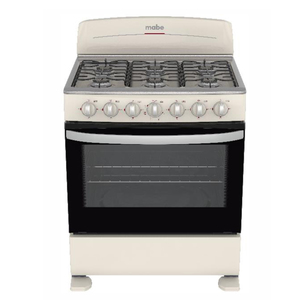 Estufa de piso 76 cm Blanca/Inoxidable Mabe - EM7600BIE3A Estufa de piso 76 cm Blanca/Inoxidable Mabe - EM7600BIE3A