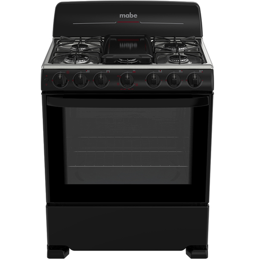 Estufa de piso 76 cm Negra Mabe - CEM7650BSIN0C
