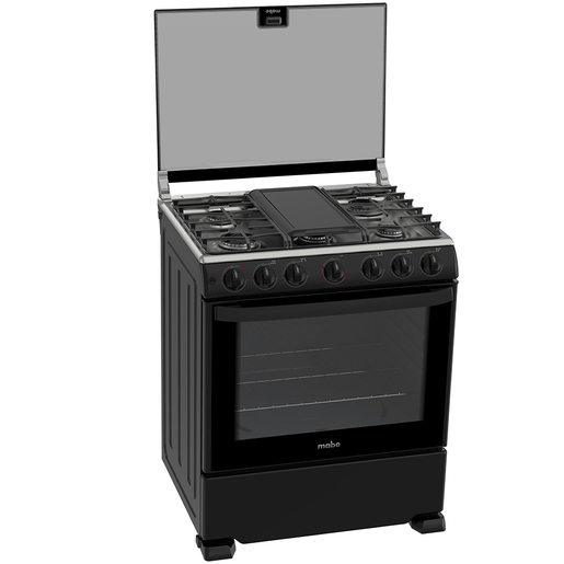 Estufa de Piso 76 cm Negra/Inoxidable - EM7656CSIN0