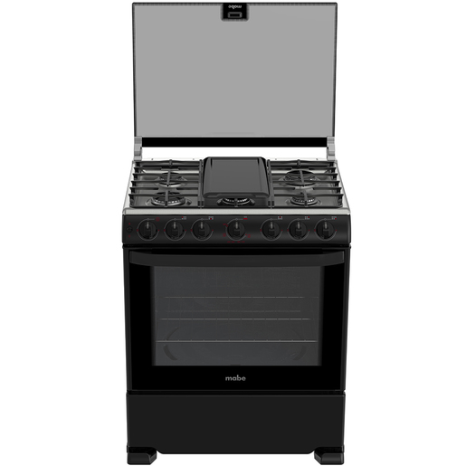 Estufa de Piso 76 cm Negra/Inoxidable - EM7656CSIN0