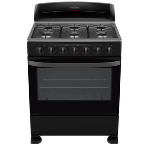 Estufa de piso 76 cm Negra/Inoxidable Mabe - EM7600NIE3A Estufa de piso 76 cm Negra/Inoxidable Mabe - EM7600NIE3A