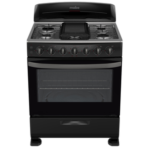 Estufa de piso 76 cm Negra/Inoxidable Mabe - EM7654NN3B Estufa de piso 76 cm Negra/Inoxidable Mabe - EM7654NN3B