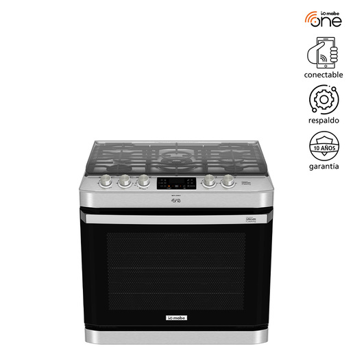 Estufa de Empotre 80 cm (30 pulgadas) Inoxidable con Vidrio Negro IO Mabe - IO8077GETII1A