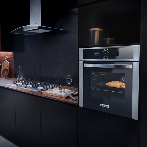 Horno de Empotre 60 cm Eléctrico Acero Inoxidable Vidrio Espejo Io Mabe - IO6062HEWI0B