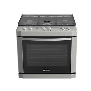 Estufa de Empotre 80 cm Acero Inoxidable Vidrio Gris Vulcano Io Mabe - IO8060GETII0B Estufa de Empotre 80 cm Acero Inoxidable Vidrio Gris Vulcano Io Mabe - IO8060GETII0B
