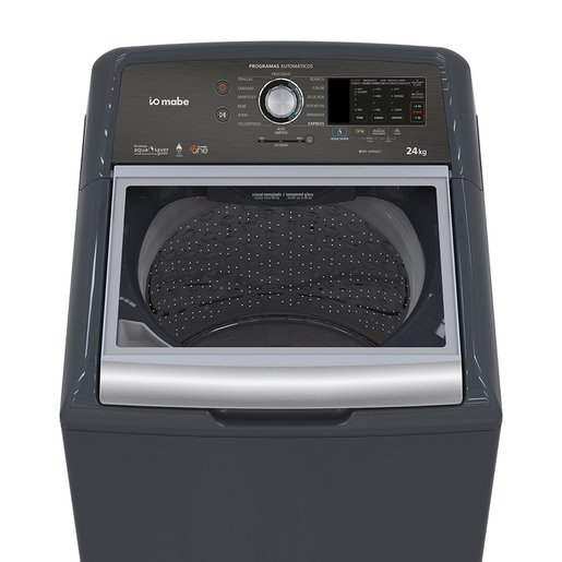 Lavadora Automática 24 kg Diamond Gray Io Mabe - LIH74201WDAB00