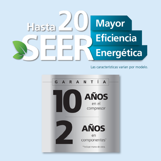 Minisplit Inverter Frío 220 V 12,000 BTU´s Blanco  Mabe - MMI12CDBWCAME9