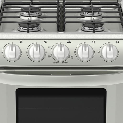 Estufa de piso 50 cm Plata Mercury Mabe- EM5030BAIS0C