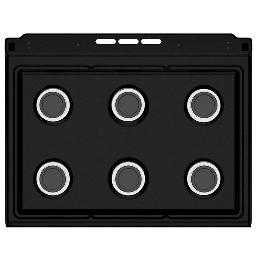 Estufa de Piso 76 cm Negra Mabe - EM7620BAPN1A