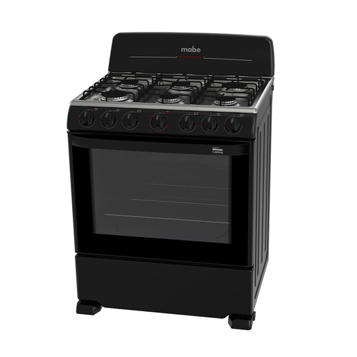 Estufa de Piso 76 cm Negra Mabe - EM7641BAIN1A