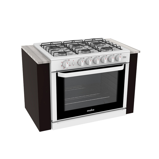 Estufa de Empotre 80 cm Blanca Mabe - EMC80130BB1A