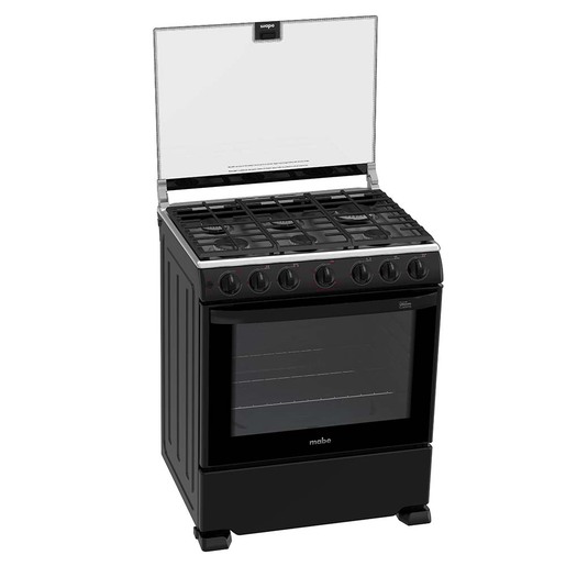 Estufa de Piso 76 cm (30 pulgadas) Negra Mabe - EM7656CFIN0A