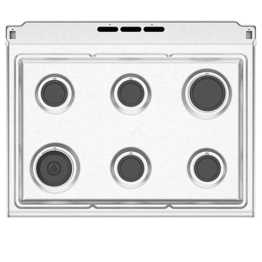 Estufa de Piso 76 cm (30 pulgadas) Plata Mercury Mabe - EM7670CFIS0E