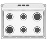 Estufa de Piso 76 cm (30 pulgadas) Plata Mercury Mabe - EM7670CFIS0E