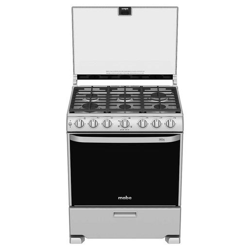 Estufa de Piso 76 cm (30 pulgadas) Plata Mercury Mabe - EM7670CFIS0E