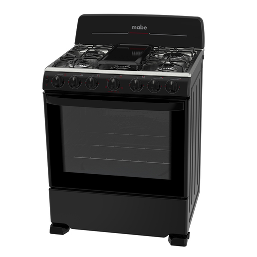Estufa de gas 76 cm Negra Mabe - EM7650BSIN0A