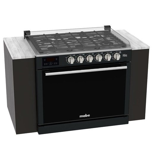 Estufa de Empotre 80 cm (30 pulgadas) Black Slate Mabe - XOC80810CTV0A