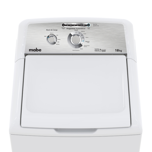 Lavadora Automática Aqua Saver Green 18 kg Blanca Mabe - LMA78112CBAB02