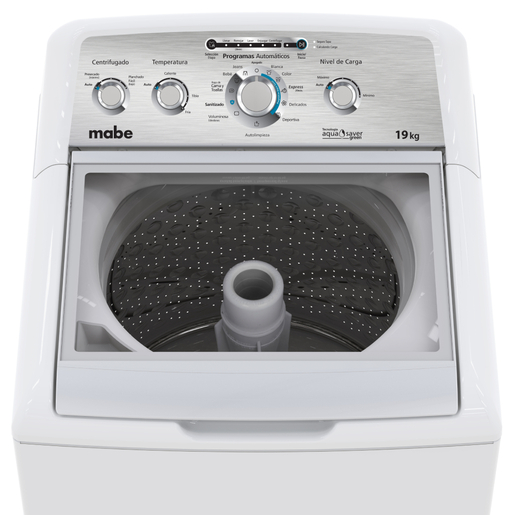 Lavadora Automática Aqua Saver Green 19 kg Blanca con Sanitizado Mabe - LMA79114WBAK01