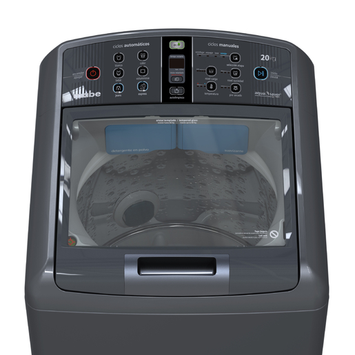 Lavadora Aqua Saver Green Automática 20 kg Diamond Gray con Sanitizado Mabe - LMA70200WDAB1