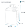 Lavadora Aqua Saver Green automática 22 Kg Silver Mabe - LMH72205WDAB04