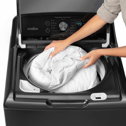 Lavadora Aqua Saver Green automática 24 Kg Silver Mabe - LMH74201WDAB04