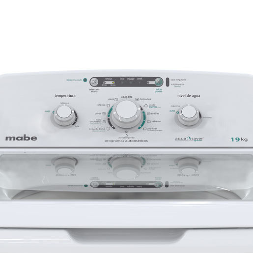 Lavadora Automática 19 Kg Blanca Mabe - LMA79113VBAB03