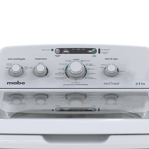 Lavadora Automática 21 Kg Blanca Mabe - LMA71214VBAB02