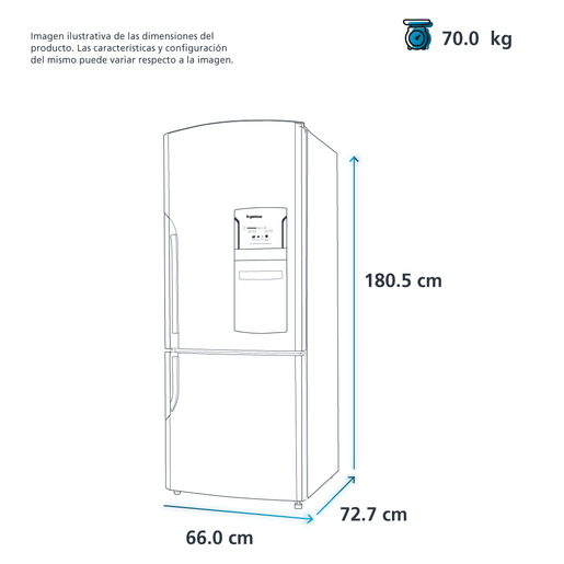 Refrigerador Automático 400 L  Black Stainless Steel Mabe - RMB400IBMRP0