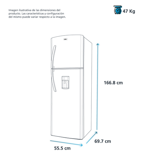 Refrigerador Automático 250 L Grafito Mabe - RMA250FYMREA