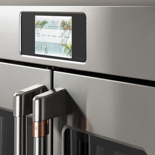 Horno empotrado de pared de convección individual con puerta francesa de 30" de acero inoxidable Café - CTS90FP2N1S1