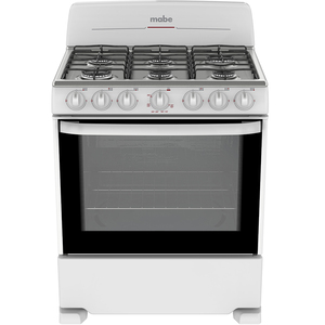 Estufa de Piso 76 cm Blanca/Inoxidable Mabe - EM7641BAIB0C Estufa de Piso 76 cm Blanca/Inoxidable Mabe - EM7641BAIB0C