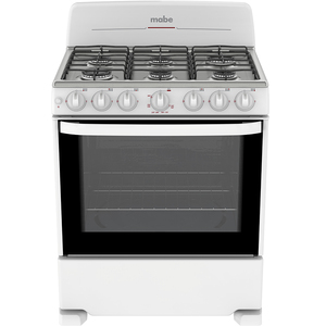 Estufa de Piso 76 cm Blanca/Inoxidable Mabe - EM7645BAIB0C Estufa de Piso 76 cm Blanca/Inoxidable Mabe - EM7645BAIB0C