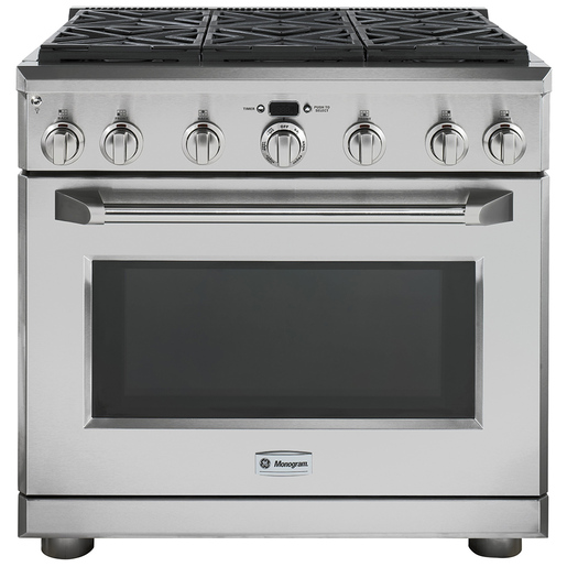 Estufa de Piso 90 cm Acero Inoxidable Monogram ZGP366LR4SS